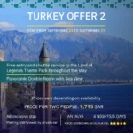 Turkey - Antalya 2 stay 5 days - 4 nights